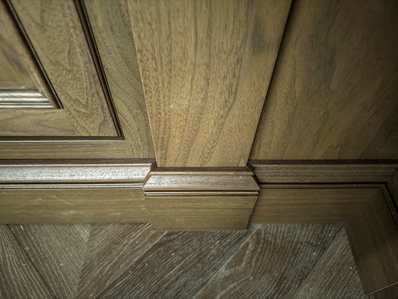 Millwork detail close-up